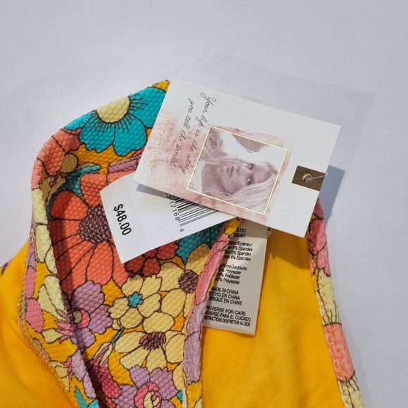 Jessica Simpson Floral Rendezvous High Waisted Swim Bottoms - Picture 5 of 7